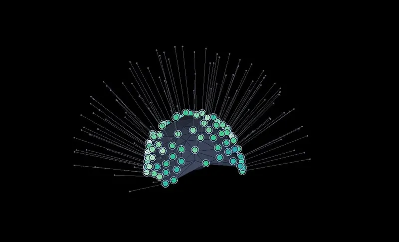 Rendering of the mapped transducer positions around the head